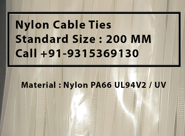 Amit Marketing Nylon Self Locking Cable Ties Teeth grip ties 8 Inch I White  - Pack of 200 Nylon Hook & Loop Cable Tie Price in India - Buy Amit  Marketing Nylon