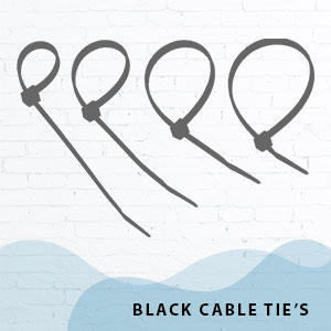 Black Cable Ties UV