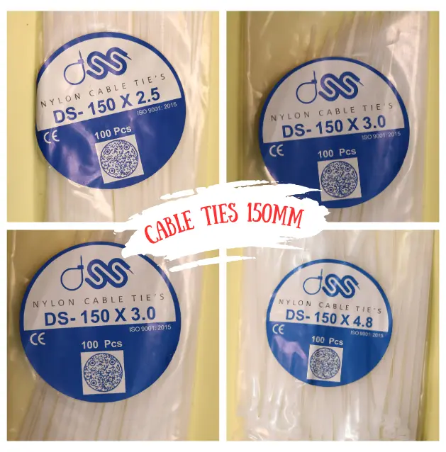 The Cable Ties 150mm, also known as a 6-inch Cable Tie